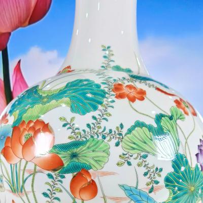 BÌNH HỌA TIẾT HOA SEN (LIÊN HOA)